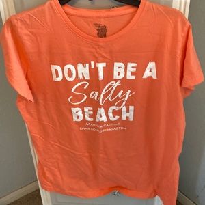 Peach color cute t shirt